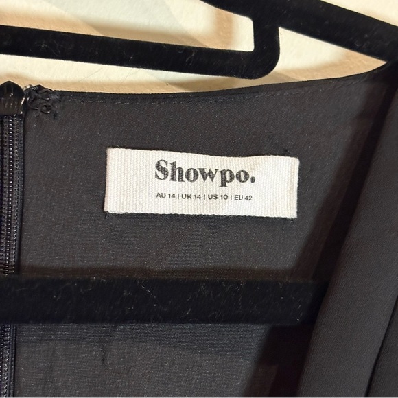 SHOWPO BLACK CAN I BE YOUR HONEY MINI DRESS Size 10 - Picture 7 of 8